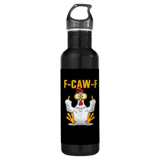F-Caw-F-Chicken Essential Funny Trendy Edelstahlflasche (Vorderseite)