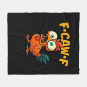 F-Caw-F Chicken Essential Funny Trendy Fleecedecke (Vorderseite (Horizontal))