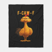 F-Caw-F-Chicken Essential Minimal Clean Fleecedecke (Vorderseite)