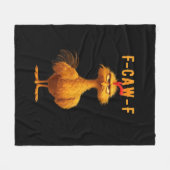 F-Caw-F-Chicken Essential Minimal Clean Fleecedecke (Vorderseite (Horizontal))