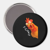 F-Caw-F Chicken Essential Minimal Clean Magnet (Vorderseite/Rückseite)