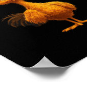 F-Caw-F-Chicken Essential Minimal Clean Poster (Ecke)