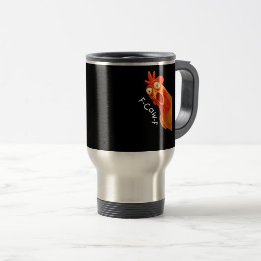 F-Caw-F Chicken Essential Minimal Clean Reisebecher (VorderseiteRechts)