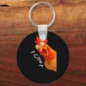 F-Caw-F Chicken Essential Minimal Clean Schlüsselanhänger (Vorderseite)
