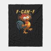F-Caw-F-Chicken Essential Retro Classic Fleecedecke (Vorderseite)