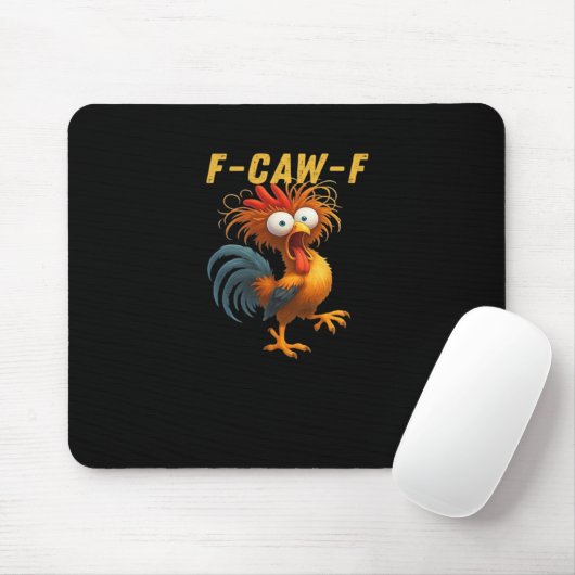 F-Caw-F-Chicken Essential Retro Classic Mousepad (Mit Mouse)