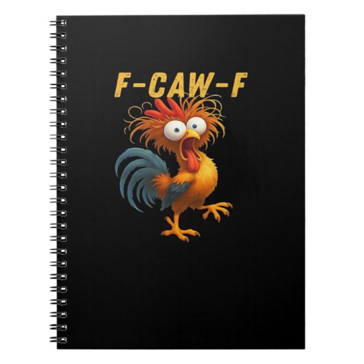 F-Caw-F-Chicken Essential Retro Classic Notizblock (Vorderseite)