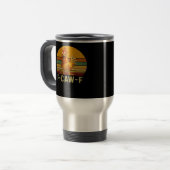 F-Caw-F Chicken Essential Retro Classic Reisebecher (Vorderseite Links)
