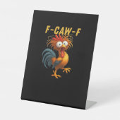 F-Caw-F-Chicken Essential Retro Classic Sockelschild (Vorderseite)