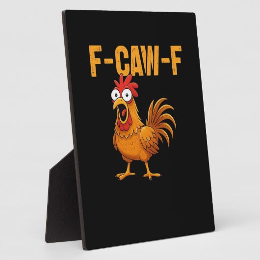 F-Caw-F-Chicken Essential Simple Design Fotoplatte (Seite)