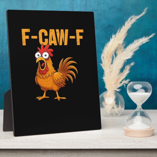 F-Caw-F-Chicken Essential Simple Design Fotoplatte (Seite)
