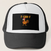 F-Caw-F-Chicken Essential Simple Design Truckerkappe (Vorderseite)