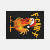 F-caw-f Chicken Fcawf Chicken Christmas Light Sant Fleecedecke (Vorderseite (Horizontal))
