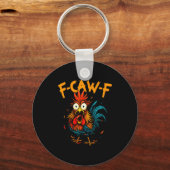 F-caw-f Chicken Fcawf Rooster Coffee Funny Office Schlüsselanhänger (Vorderseite)