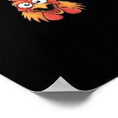 F-Caw-F Chicken Funny Chicken Creative Graphic Poster (Ecke)