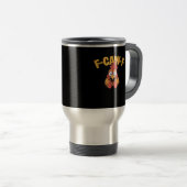 F-Caw-F Chicken Funny Chicken Creative Graphic Reisebecher (VorderseiteRechts)
