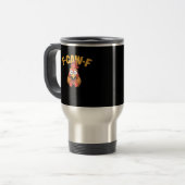 F-Caw-F Chicken Funny Chicken Creative Graphic Reisebecher (Vorderseite Links)