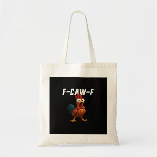 F-Caw-F Chicken Funny Chicken F-Caw-F Gear Retro C Tragetasche (Vorne)