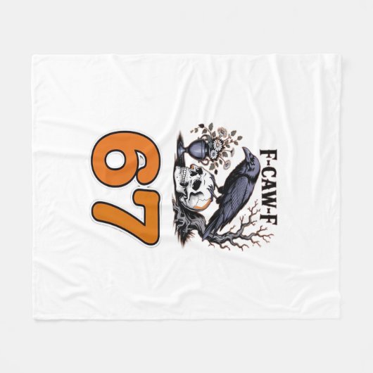 F-Caw-F Chicken Halloween Classic Fleecedecke (Vorderseite (Horizontal))