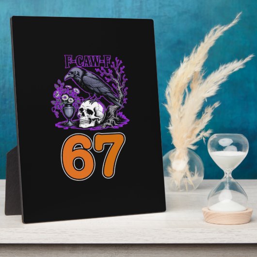 F-Caw-F Chicken Halloween Classic Funny Trendy Fotoplatte (Seite)