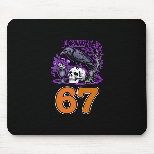 F-Caw-F Chicken Halloween Classic Funny Trendy Mousepad (Vorne)