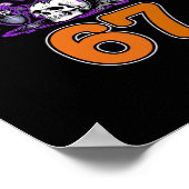 F-Caw-F Chicken Halloween Classic Funny Trendy Poster (Ecke)