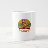 F-Caw-F Chicken Humor Essential Minimal Clean Jumbo-Tasse (Vorderseite)