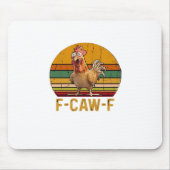 F-Caw-F Chicken Humor Essential Minimal Clean Mousepad (Vorne)