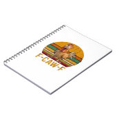 F-Caw-F Chicken Humor Essential Minimal Clean Notizblock (Linke Seite)