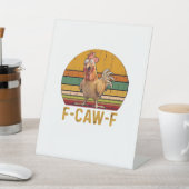 F-Caw-F Chicken Humor Essential Minimal Clean Sockelschild (In SItu)