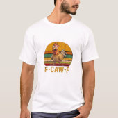 F-Caw-F Chicken Humor Essential Minimal Clean T-Shirt (Vorderseite)