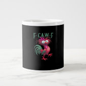 F-Caw-F Chicken Minimal Clean Jumbo-Tasse (Vorderseite)