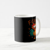 F-caw-f Chicken Quote Rooster Fcawf Funny Fawk Off Kaffeetasse (VorderseiteRechts)