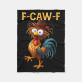 F-caw-f Chicken Quote Rooster Meme Fleecedecke (Vorderseite)