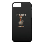 F-Caw-F Chicken Retro Classic Case-Mate iPhone Hülle (Rückseite)