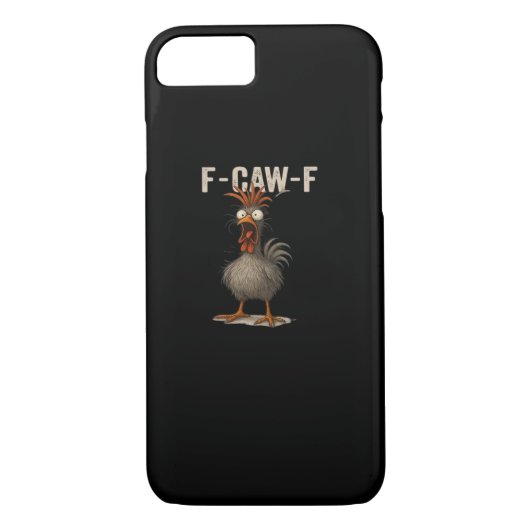 F-Caw-F Chicken Retro Classic Case-Mate iPhone Hülle (Rückseite)