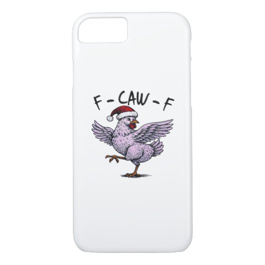 F-Caw-F Chicken Retro Classic Case-Mate iPhone Hülle (Rückseite)
