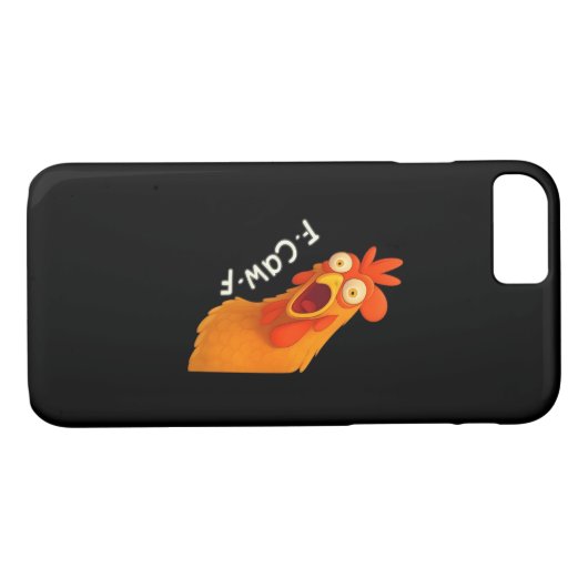 F-Caw-F Chicken Retro Classic Case-Mate iPhone Hülle (Rückseite (Horizontal))