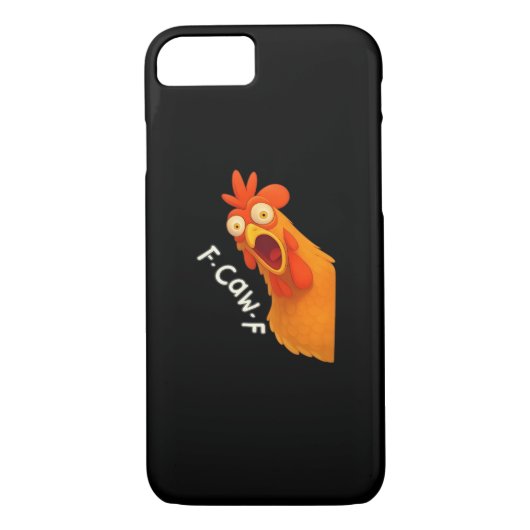 F-Caw-F Chicken Retro Classic Case-Mate iPhone Hülle (Rückseite)