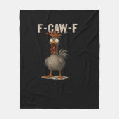 F-Caw-F Chicken Retro Classic Fleecedecke (Vorderseite)
