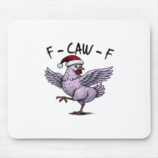 F-Caw-F Chicken Retro Classic Mousepad (Vorne)