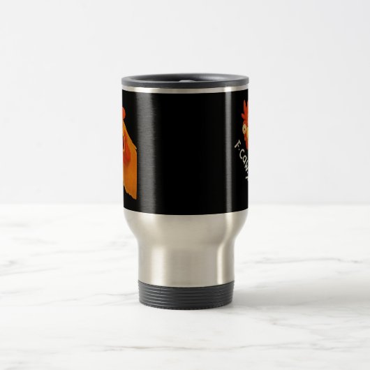 F-Caw-F Chicken Retro Classic Reisebecher (Mittel)