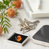 F-Caw-F Chicken Retro Classic Schlüsselanhänger (Seite)