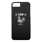 F-Caw-F Chicken Retro Graphic Case-Mate iPhone Hülle (Rückseite)