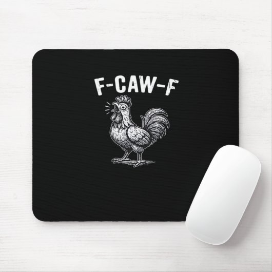 F-Caw-F Chicken Retro Graphic Mousepad (Mit Mouse)