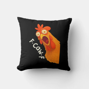 F-Caw-F Chicken Retro Klassiker Kissen