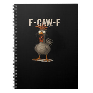 F-Caw-F Chicken Retro Klassiker Notizblock