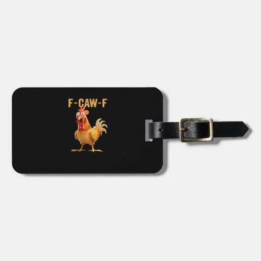 F-Caw-F-Chicken Wesentlich Kreativ Locker Gepäckanhänger (Vorderseite horizontal)