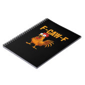 F-Caw-F-Chicken Wesentliches Einfaches Design Notizblock (Linke Seite)