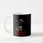 F-caw-f Christmas Crow Funny Goth Christmas Skull  Kaffeetasse (Links)